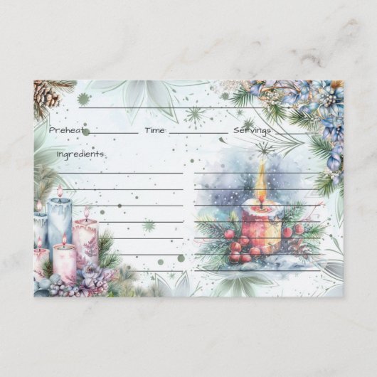 ウィンタースパイスレシピカード エンクロージャーカード (正面)