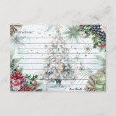 ウィンタースパイスレシピカード エンクロージャーカード (裏面)