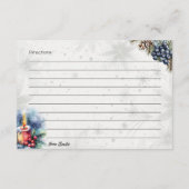 ウィンタースパイス基本レシピカード エンクロージャーカード (裏面)