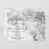 ウィンタースパークルズ クリスマスパーティ 招待状 (正面/裏面)