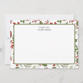 ウィンタースペシャルグリーン ノートカード (正面)