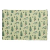 ウィンタースポーツのスキーの景観オールオーバープリント 枕カバー (裏面)