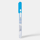 ウィンタースポーツの写真のモノグラム入りAzure Case-Mate iPhoneケース (裏面 / 左)
