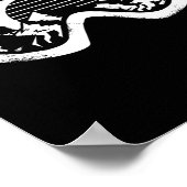 ウィンタースポーツスキースノーボード雪景色ゴーグル ポスター (角)