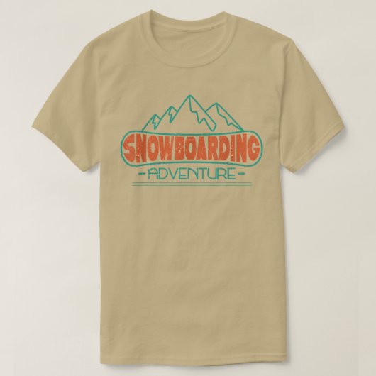 ウィンタースポーツスノーボードスノーボード Tシャツ (デザイン正面)