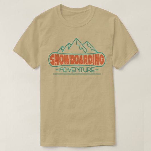 ウィンタースポーツスノーボードスノーボード Tシャツ (デザイン正面)