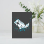 ウィンタースポーツスノーボードスノーマウンテンスノーボード ポストカード (スタンド正面)