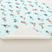 ウィンタースポーツパターン シェルパブランケット (3/4)