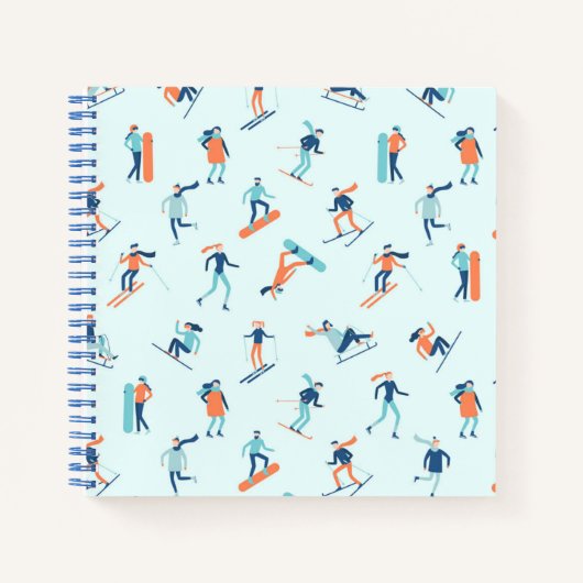 ウィンタースポーツパターン ノートブック (正面)