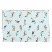 ウィンタースポーツパターン 枕カバー (裏面-右)