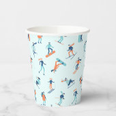 ウィンタースポーツパターン 紙コップ (左)