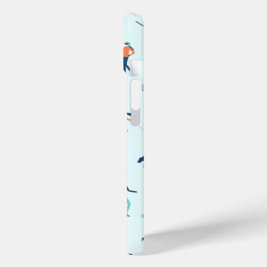 ウィンタースポーツパターン Case-Mate iPhoneケース (裏面 / 左)