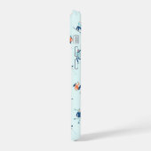 ウィンタースポーツパターン iPhone 15ケース (左側面)