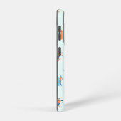 ウィンタースポーツパターン SAMSUNG GALAXYケース (右側面)