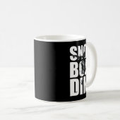 ウィンタースポーツファンGifのスノーボード素晴らしことわざ コーヒーマグカップ (正面右)