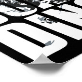 ウィンタースポーツファンGifのスノーボード素晴らしことわざ ポスター (角)