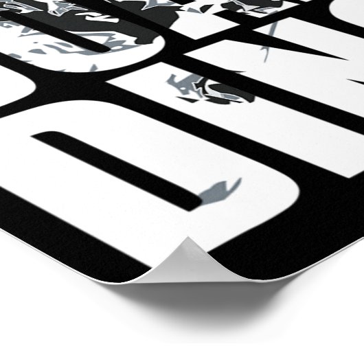 ウィンタースポーツファンGifのスノーボード素晴らしことわざ ポスター (角)