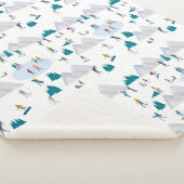 ウィンタースポーツホリデーおもしろいパターン シェルパブランケット (3/4)