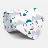 ウィンタースポーツホリデーおもしろいパターン ネクタイ (ロール)