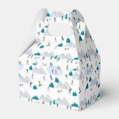 ウィンタースポーツホリデーおもしろいパターン フェイバーボックス (裏面サイド)