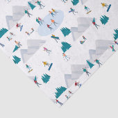 ウィンタースポーツホリデーおもしろいパターン 薄葉紙 (詳細)