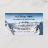 ウィンタースポーツ旅行代理店名刺 名刺 (裏面)