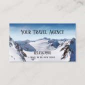 ウィンタースポーツ旅行代理店名刺 名刺 (正面)