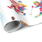 ウィンタースポーツ ラッピングペーパー (ロールコーナー)