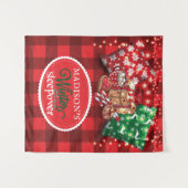 ウィンタースリープオーバーパーティー 個人用 タペストリー (正面(横))