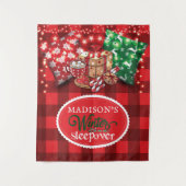 ウィンタースリープオーバーパーティー 個人用 タペストリー (正面)