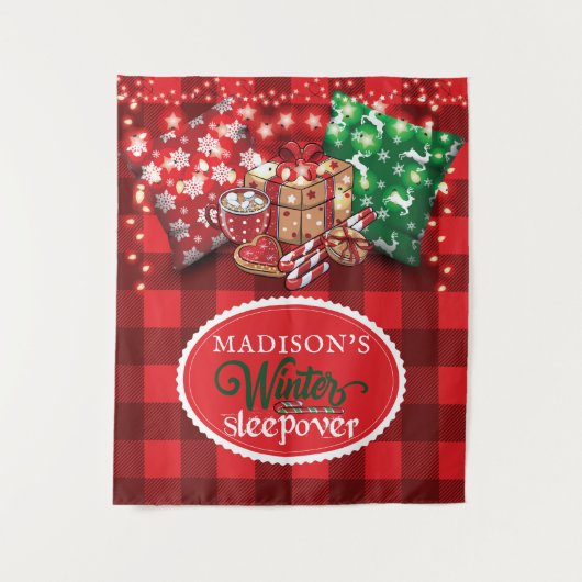 ウィンタースリープオーバーパーティー 個人用 タペストリー (正面)