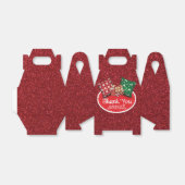 ウィンタースリープバーパーティーパーソナライズされたグリッター フェイバーボックス (折り畳みなし)