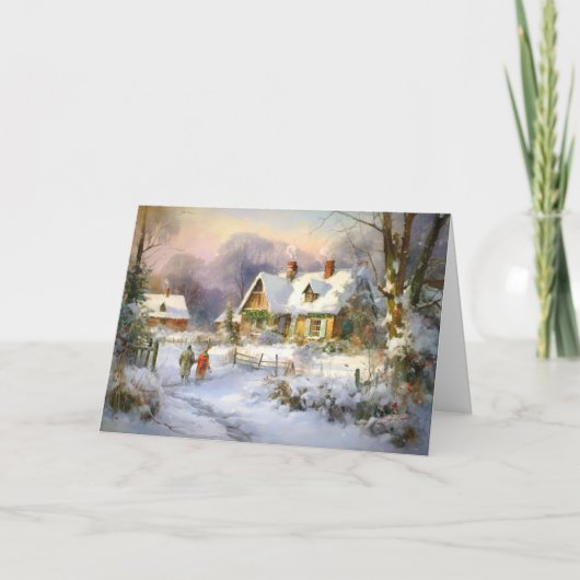 ウィンターズウォームアットザファームコテージ カード (正面)