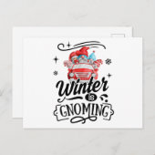 ウィンターズグノーミングトロールクリスマス格言 ポストカード (正面/裏面)