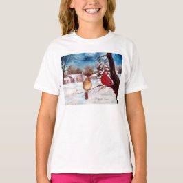 ウィンターズセレニティ（鳥）ショウジョウコウカンチョウTシャツ Tシャツ