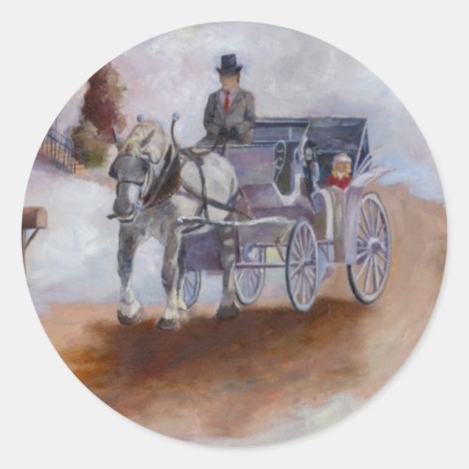 ウィンターズドリームステッカー ラウンドシール (正面)