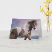 「ウィンターズハート」グリーティングカード カード (黄色い花)