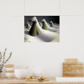 ウィンターズ静かウォーク、1月by Grant Wood ポスター (キッチン)