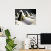 ウィンターズ静かウォーク、1月by Grant Wood ポスター (ホームオフィス)