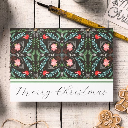 ウィンターズ スノーフレーク、ポインセチア、カーディナル カード