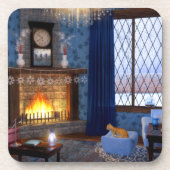 ウィンターセレニティコルクコースター コースター (正面)