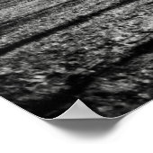 ウィンターセントラルパークニューヨークシティブラックアンドホワイト ポスター (角)