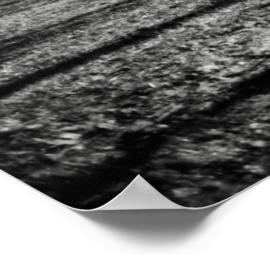 ウィンターセントラルパークニューヨークシティブラックアンドホワイト ポスター (角)