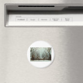 ウィンターセントラルパークNYヴィンテージc1910 マグネット (インサイチュ (食洗機))