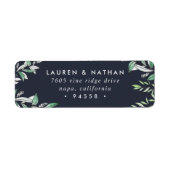 ウィンターセージ差出人住所 ラベル (正面)