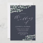 ウィンターセージ結婚式招待状 招待状 (正面)