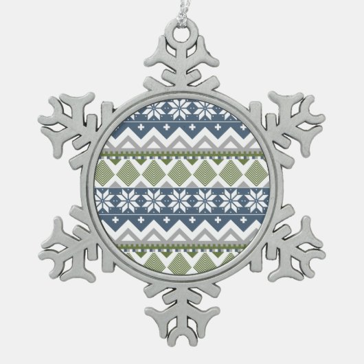 ウィンターセータースペシャルオーナメント スノーフレークピューターオーナメント (正面)