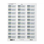 ウィンターセーター差出人住所ラベル ラベル (フルシート)