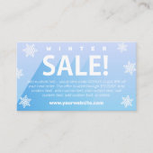 ウィンターセールの名刺 名刺 (正面)