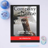 ウィンターセールチラシ チラシ (シングル)
